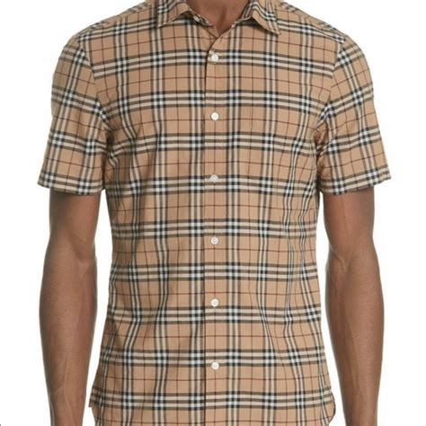 burberry short sleeve button up.